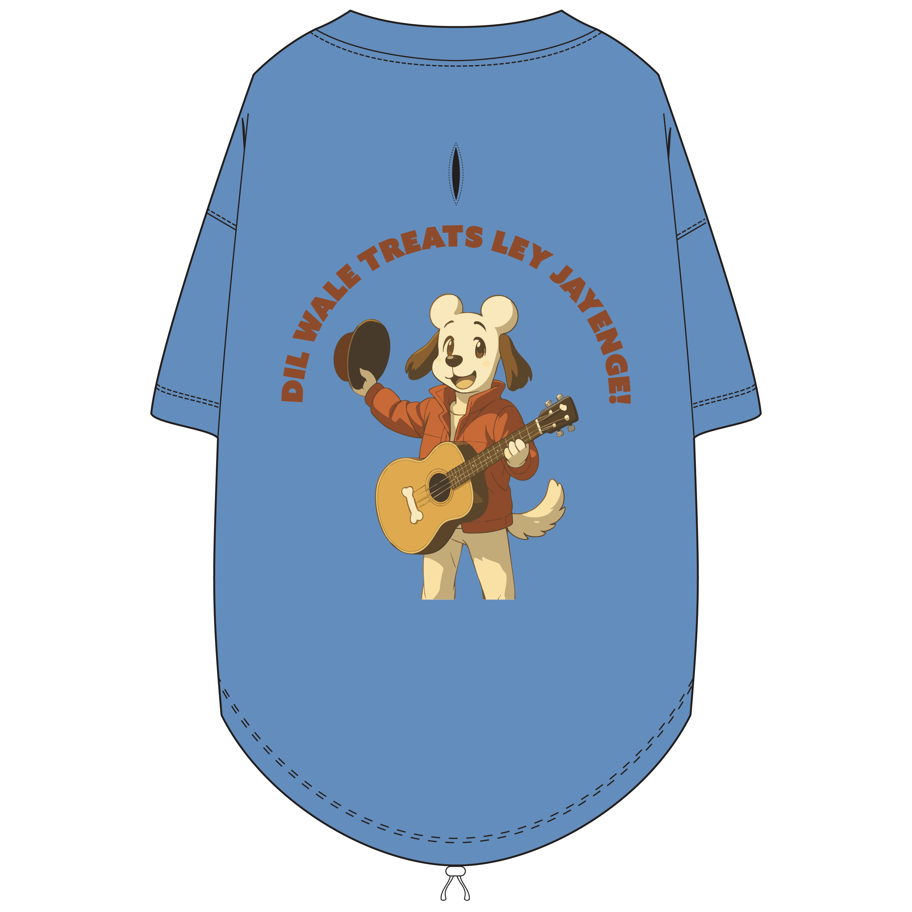 dil wale treats ley jayenge - rust on t-shirt